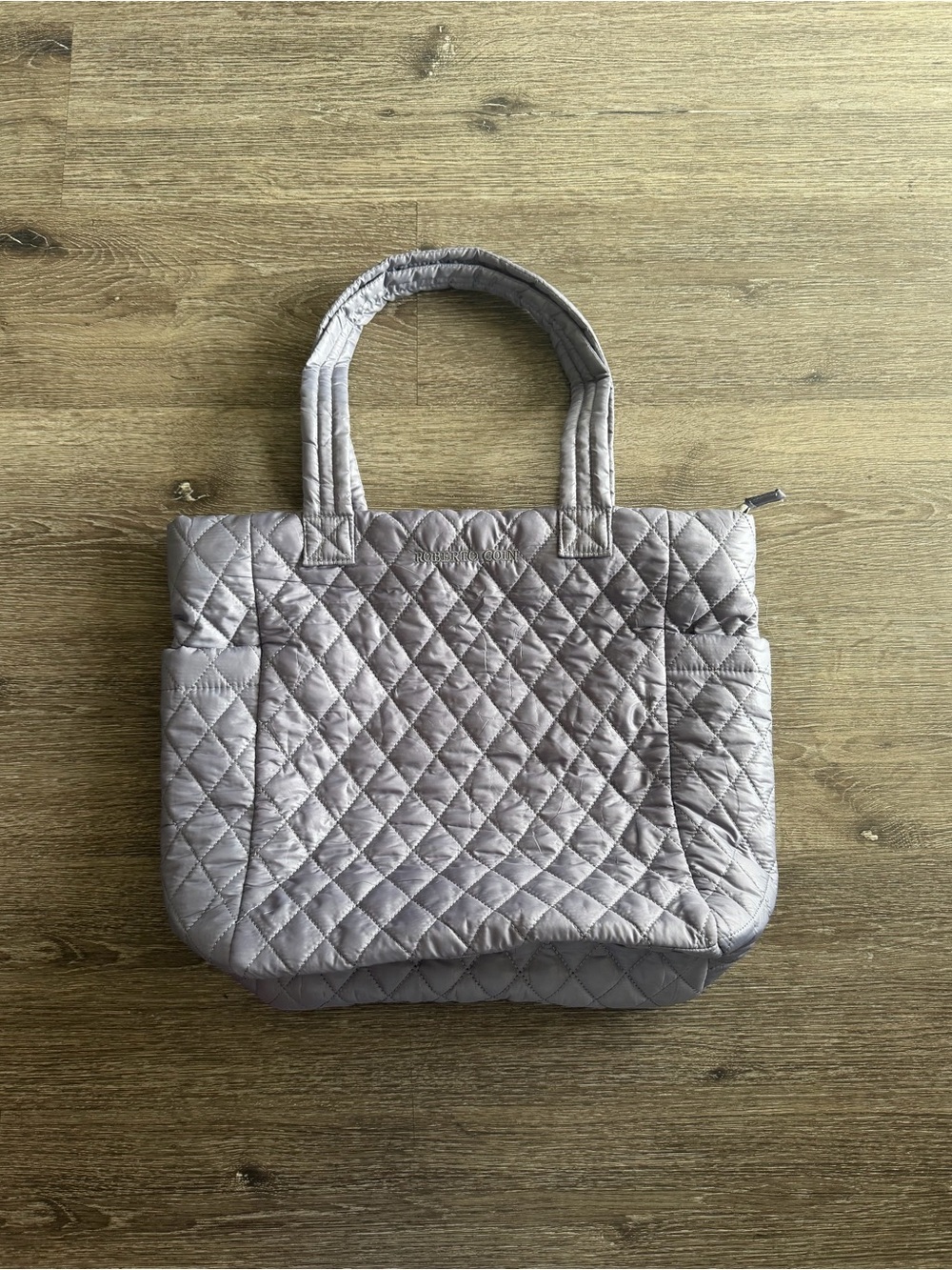 Roberto Coin Quilted Tote in Light Taupe
